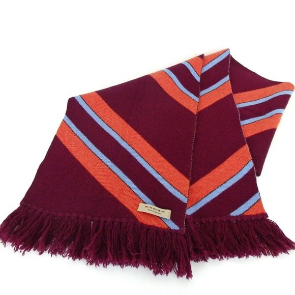 Authentic BURBERRY Scarf Wool etc. [Used] - Picture 1 of 9